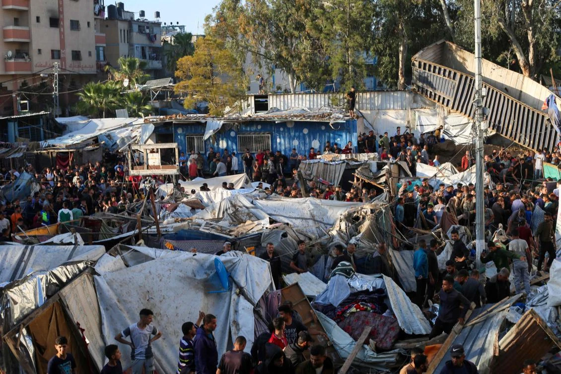 Egypt and Qatar said their efforts are closely coordinated with the United States to reach an agreement that ensures civilian protection and resolves the humanitarian tragedy. (AFP)