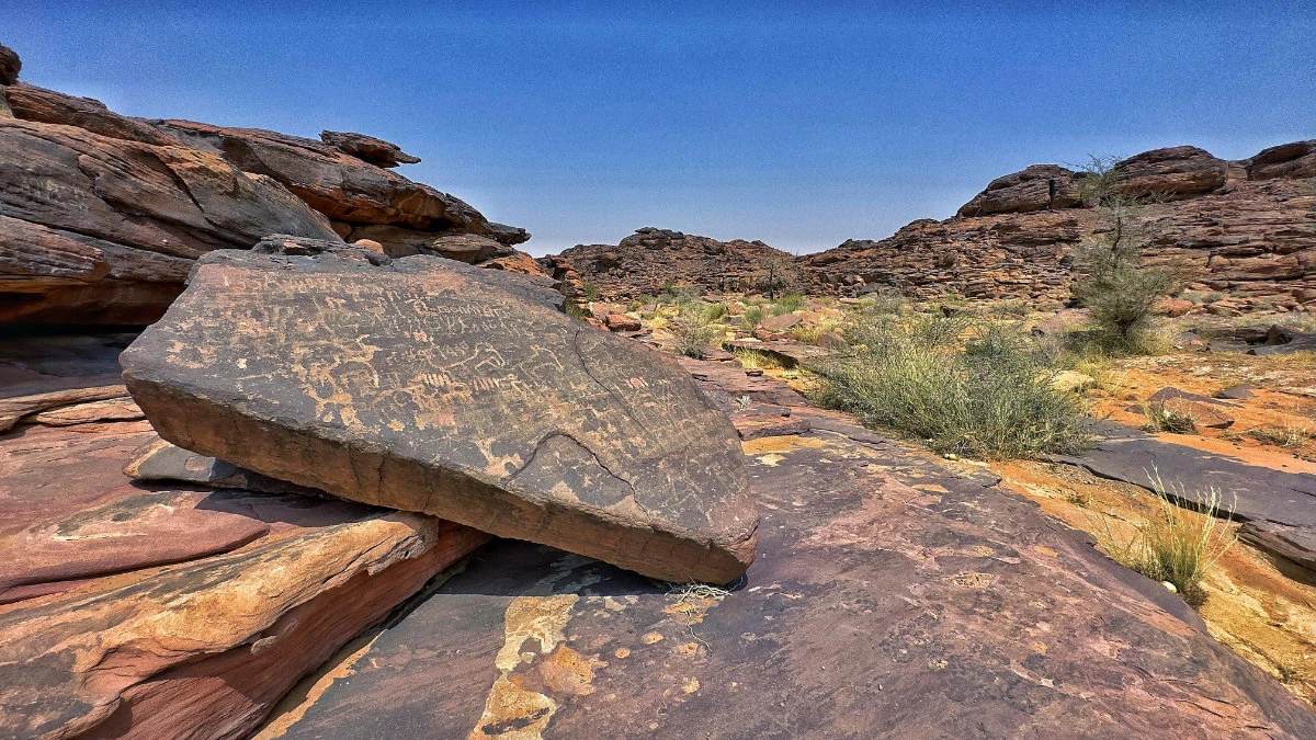 The Thamudic inscriptions in Hail stand as timeless historical treasures, placing Saudi Arabia among the earliest cradles of human civilization. (Supplied)