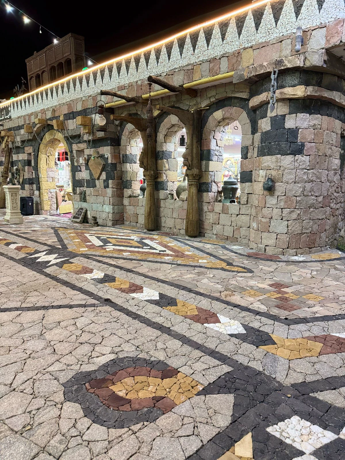 Spanning 70,000 sq. meters, the palace features seven museums, seven facades, seven gates and almost 7 million stones cut and laid by Majid Al-Thabiti. (Supplied)