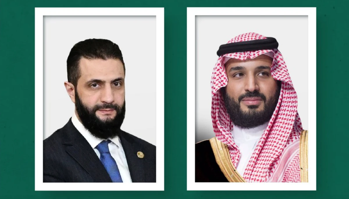 Saudi Crown Prince Mohammed bin Salman and Syria’s President Ahmed Al-Sharaa held a phone call on Sunday. (KSAMOFA)