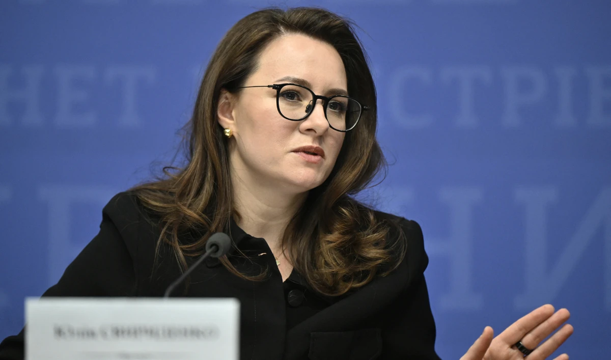Ukraine’s first deputy prime minister Yulia Svyrydenko. (AFP)