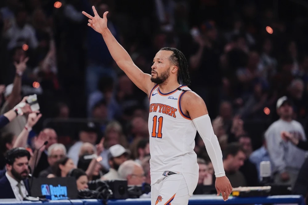 Jalen Brunson and OG Anunoby each scored 23 points for the Knicks. (AP)