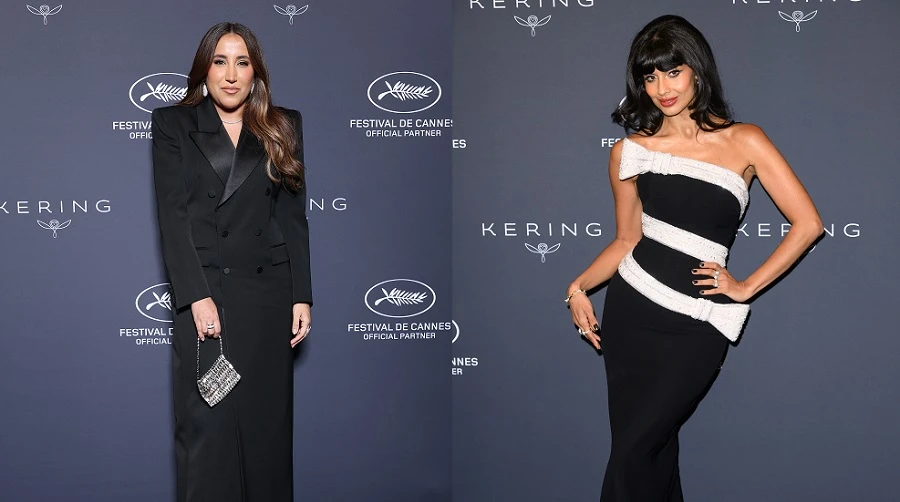 Chairwoman of Saudi Arabia’s Red Sea Film Foundation Jomana Al-Rashid and British actress Jameela Jamil attended the event. (Getty Images)