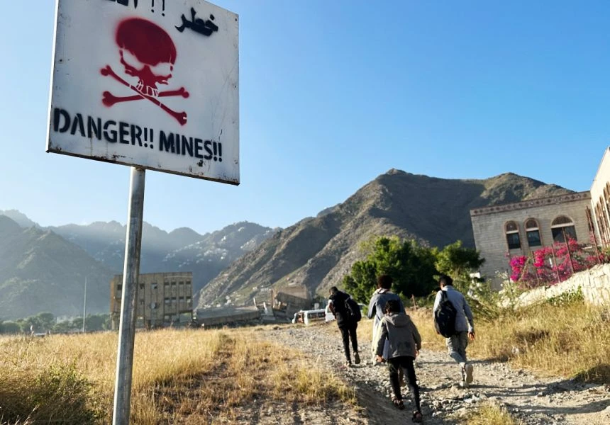 Teams are tasked with clearing villages, roads and schools to facilitate the safe movement of civilians and delivery of humanitarian aid. (Supplied/Project Masam)