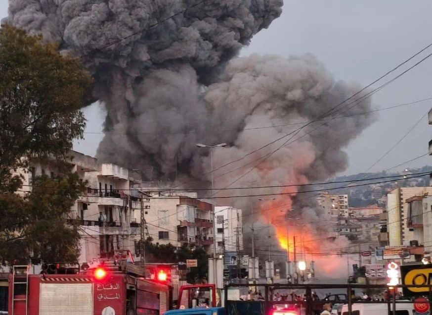 Lebanese state media said an Israeli air strike hit a building in southern Lebanon on Thursday after Israel's military issued an evacuation call warning of imminent action against Hezbollah militants. (X/@Ertikaznews)