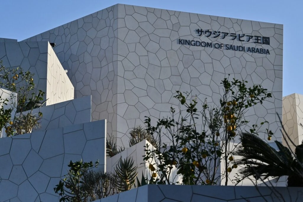 Saudi Arabia’s pavilion has already attracted over half a million visitors since its launch on April 13. (AFP)