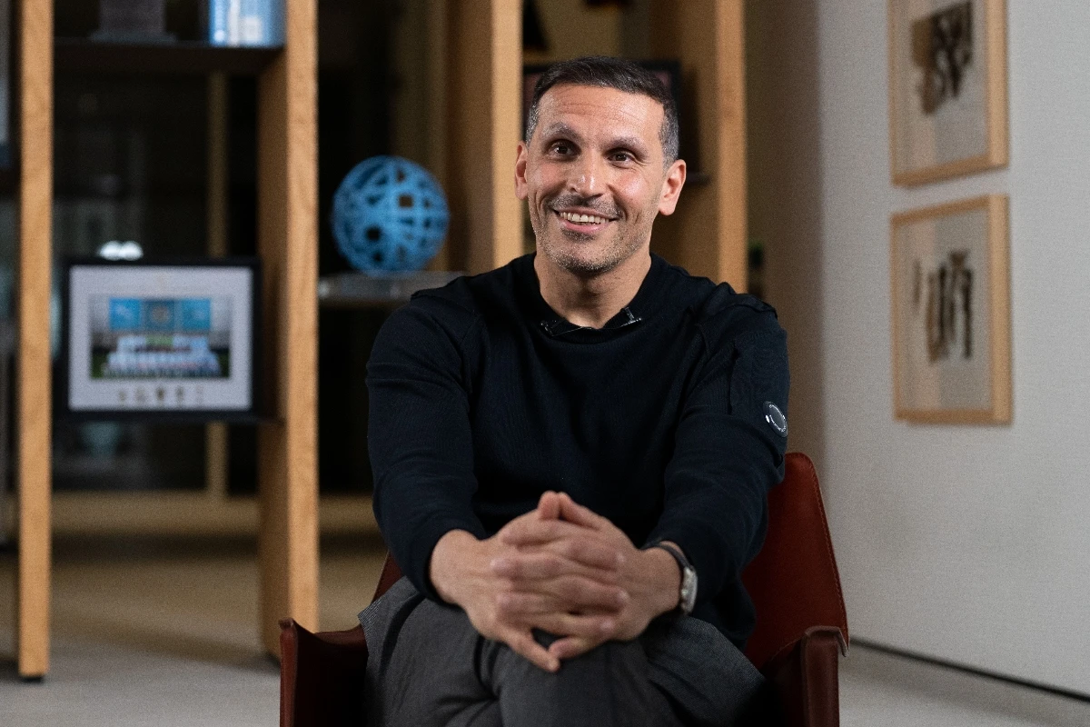 Manchester City Chairman Khaldoon Al-Mubarak speaking to the club's official channel in Abu Dhabi. (Lexy Ilsley/Manchester City FC)