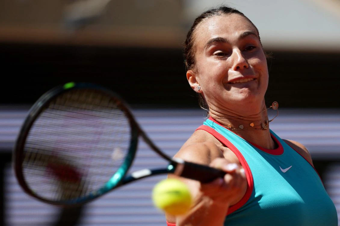 The three-time Grand Slam champion wrapped it up with an unreturnable serve on a half-empty Court Philippe Chatrier – a common occurrence on early matches at the French Open. (AFP)