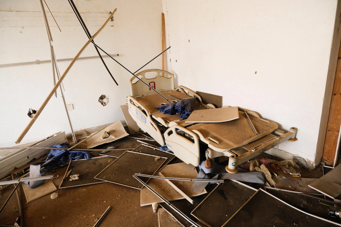 A view of a destroyed ward in Khartoum Hospital, which was destroyed after the Sudanese army deepened its control over Khartoum from the Rapid Support Forces (RSF), in Khartoum, Sudan April 26, 2025. (Reuters)