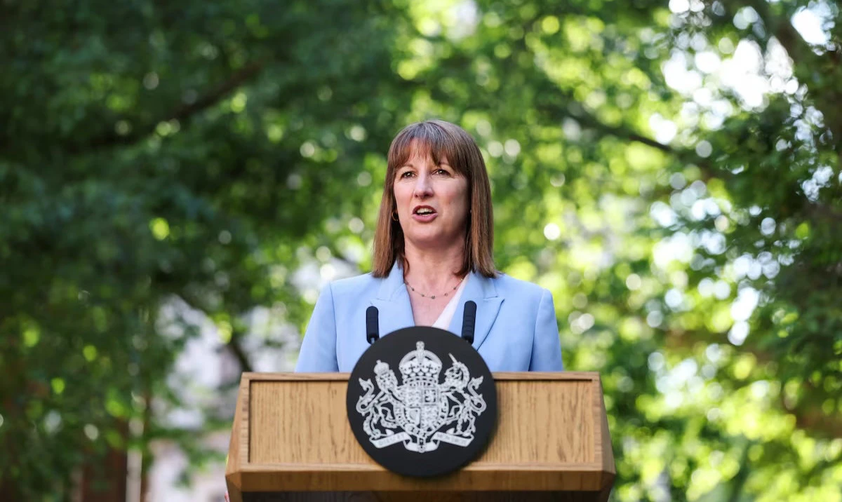 Chancellor of the Exchequer Rachel Reeves speaks during a reception, following the UK-EU summit, in London, Britain, May 19, 2025. (Reuters)