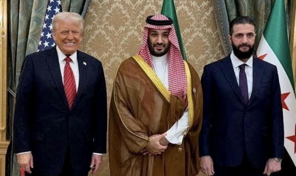 Trump lifted US sanctions imposed on the previous Syrian regime after talks with Crown Prince Mohammed bin Salman. (SPA)