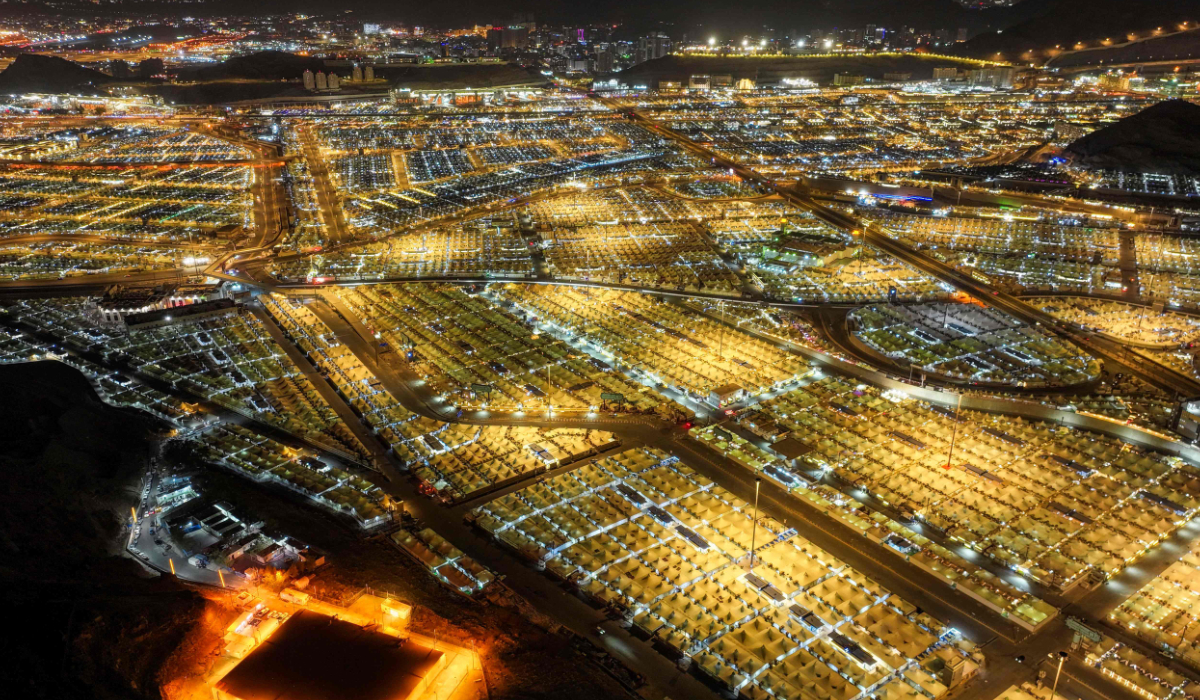 The Mina camp as Muslim pilgrims arrive in the holy city of Mecca for the annual Hajj pilgrimage. (SPA via AFP)