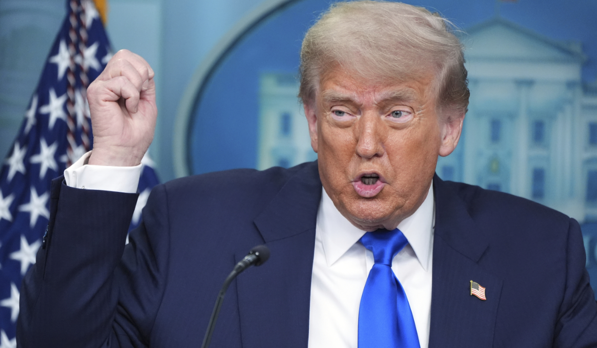 President Donald Trump speaks to the media, Friday, June 27, 2025, in the briefing room of the White House in Washington. (AP)