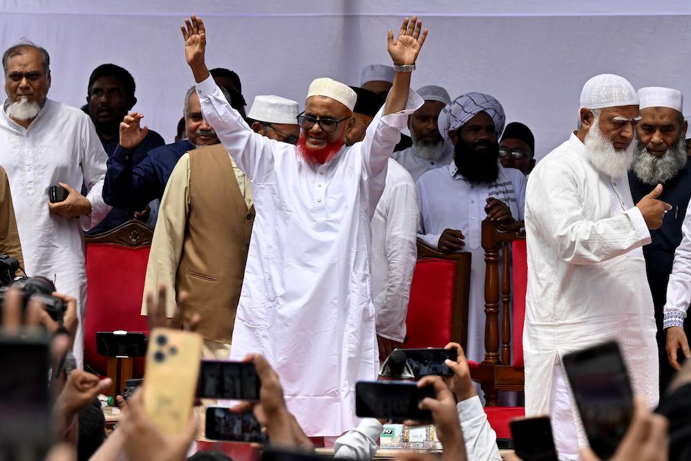 The Bangladeshi Supreme Court on May 27, 2025 overturned a conviction against a key leader of Jamaat-e-Islami, A.T.M. Azharul Islam, and was released from prison in Dhaka the day after. (AFP)