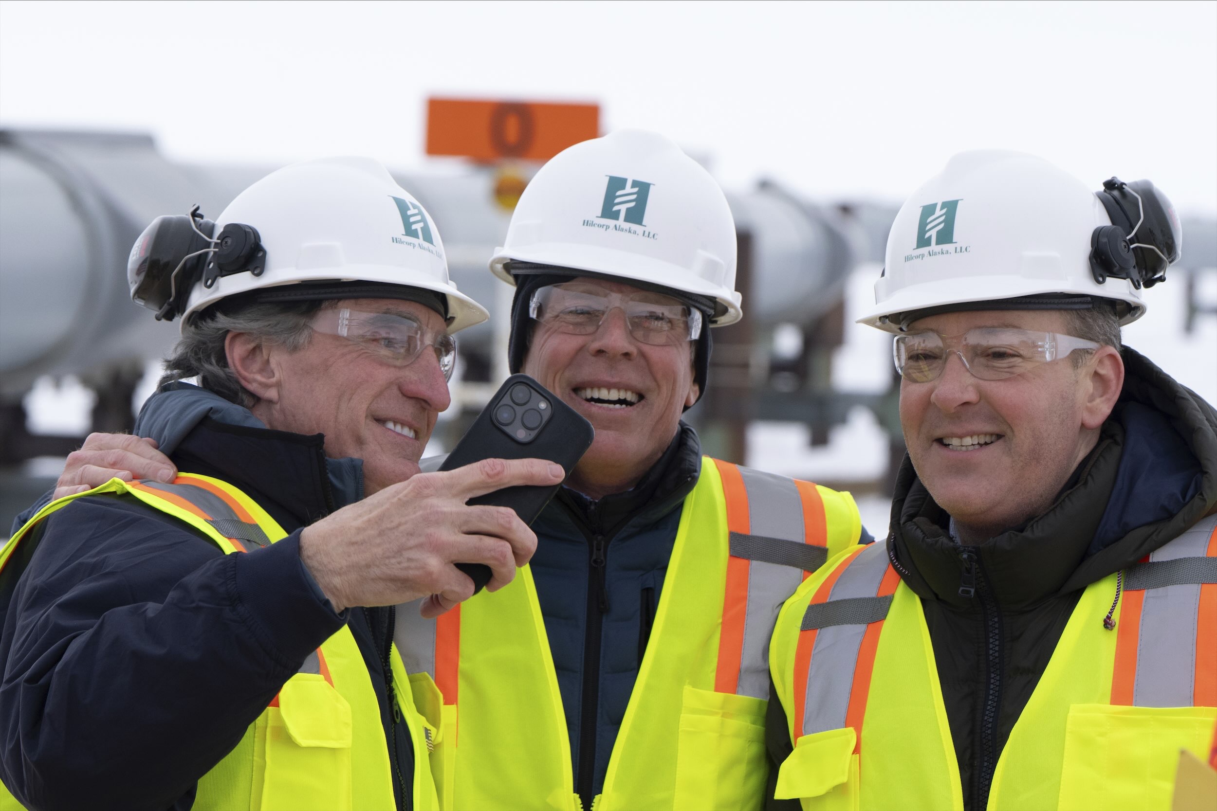 The Trump officials were joined Monday by a group that included US Sen. Dan Sullivan and Gov. Mike Dunleavy, both Republicans, who also took part in meetings Sunday in Anchorage and Utqiagvik. (AP)
