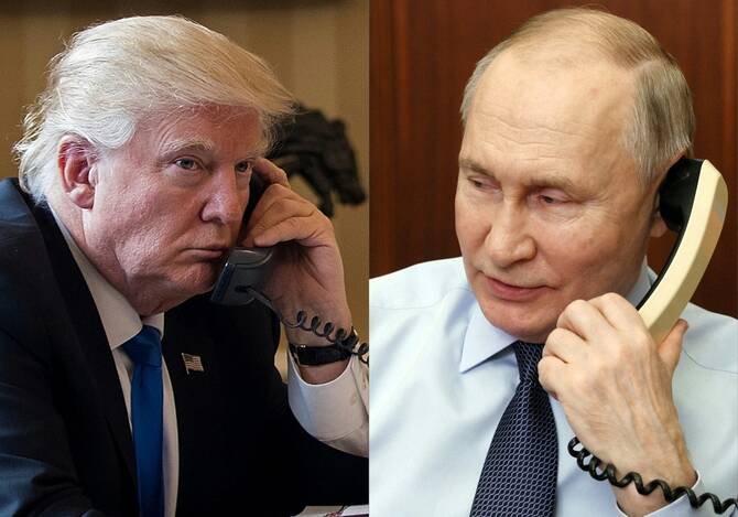 US President Donald Trump said that Russian President Vladimir Putin told him “very strongly” in a phone call Wednesday that he will respond to Ukraine’s weekend drone attack on Russian airfields. (File)