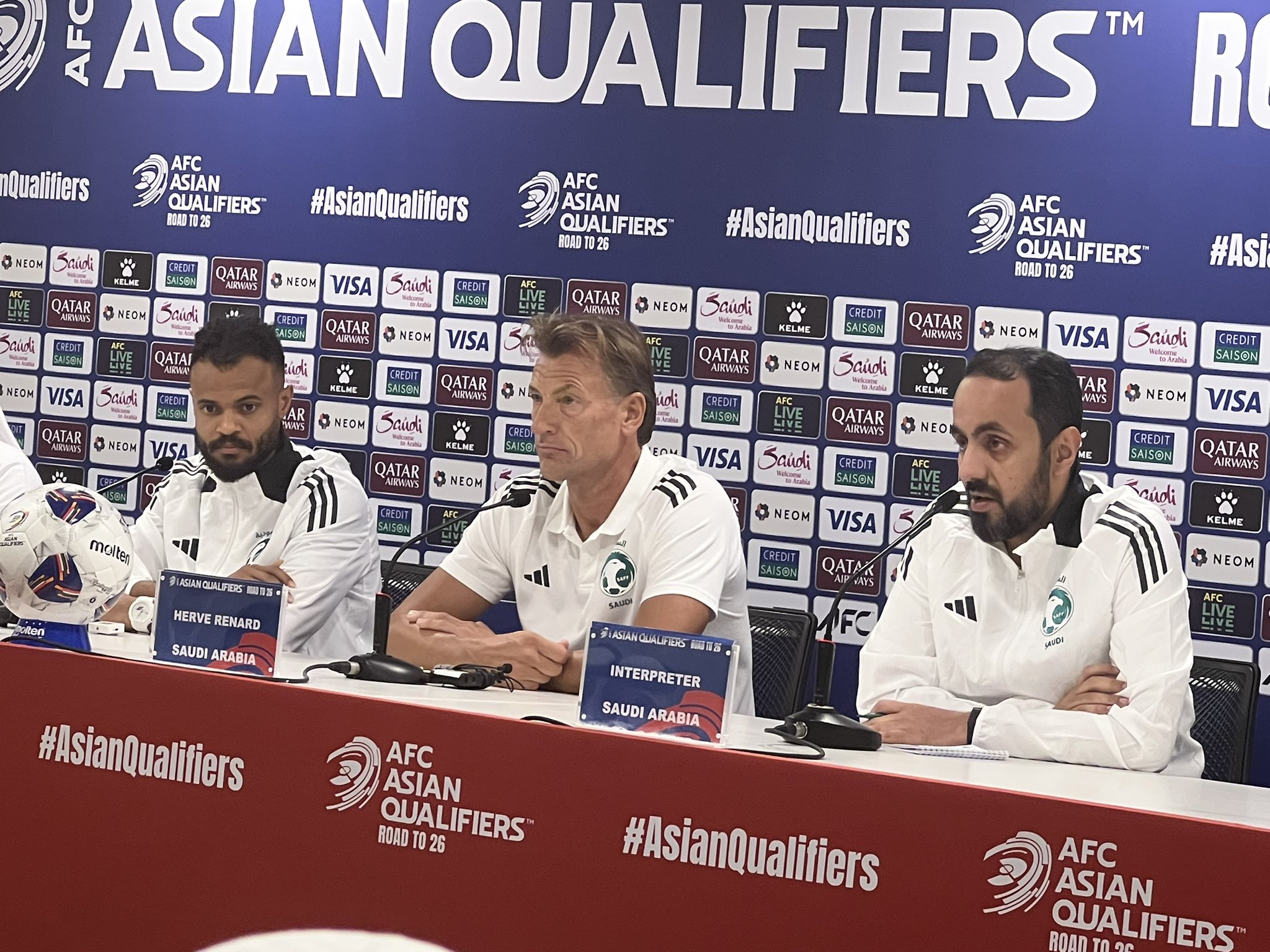 Saudi Arabia’s match against Bahrain on Thursday is “crucial” to their bid to qualify for the 2026 World Cup, coach Herve Renard said on Wednesday. (Supplied)
