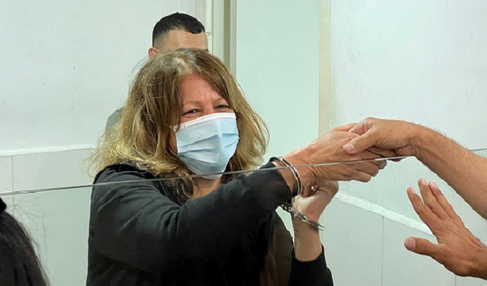 Sanaa Salameh Daqqa was arrested in occupied East Jerusalem last week on a charge of online incitement. (Screengrab)
