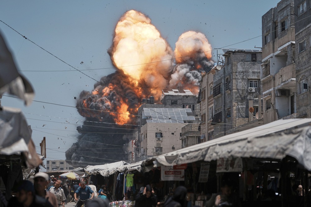 Israel has blocked most foreign correspondents from independently accessing Gaza since it began its war. (AP)