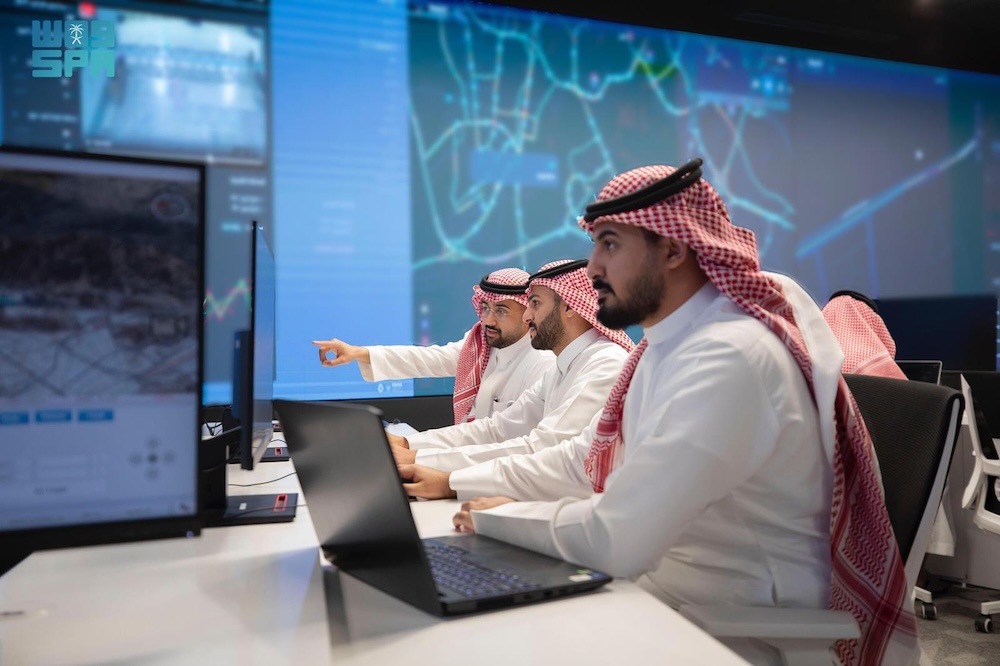 Sawaher was developed in collaboration with the Ministry of Interior and uses data and AI technology. (SPA)