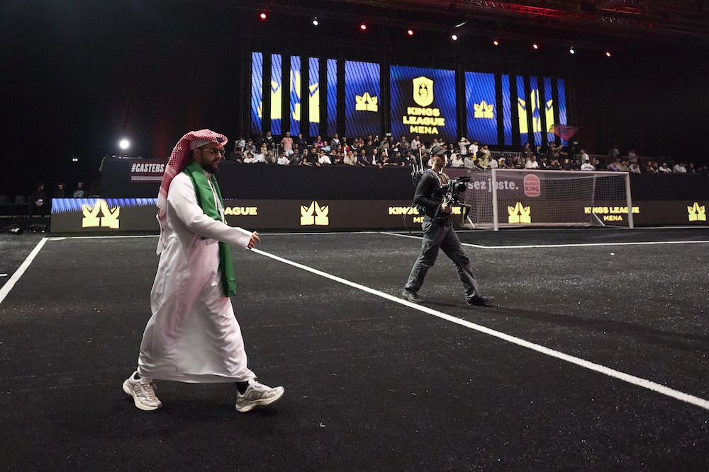 King’s League MENA unveils team presidents – including Saudi Arabian streaming sensation SHoNgxBoN – in Paris. (Quality Sport Images)