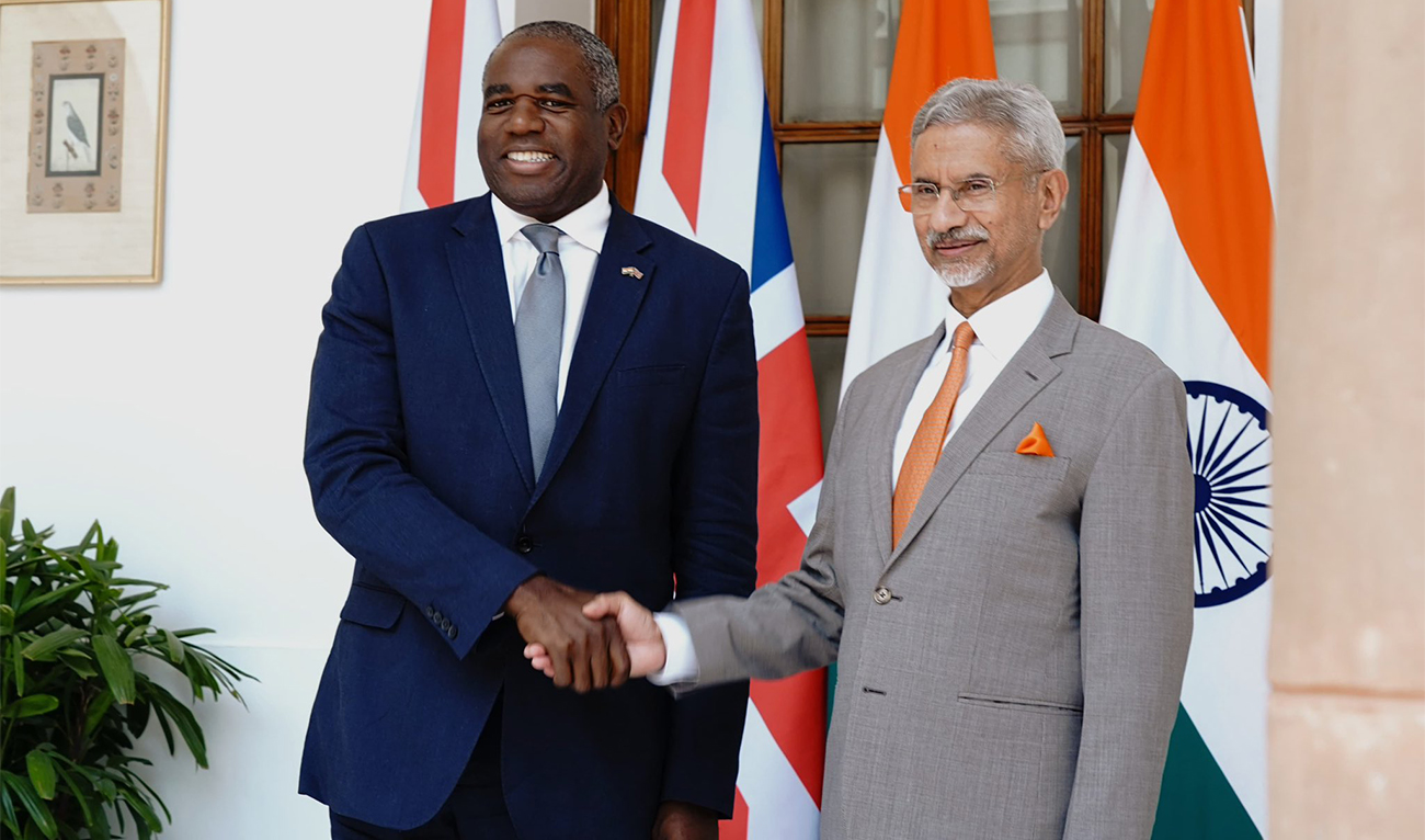 India’s External Affairs Minister S. Jaishankar (right) meets UK Foreign Secretary David Lammy in London, UK, on June 7, 2025. (MEA India)