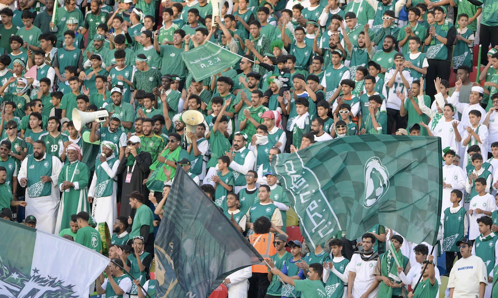 Fans will be granted free entry to Al-Inma Stadium on Tuesday as Saudi Arabia take on Australia in a must-win World Cup qualifier. (X/@SaudiNTFans)
