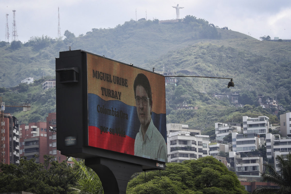 Who is Colombian Sen. Miguel Uribe Turbay who was shot during a campaign rally in Bogota?