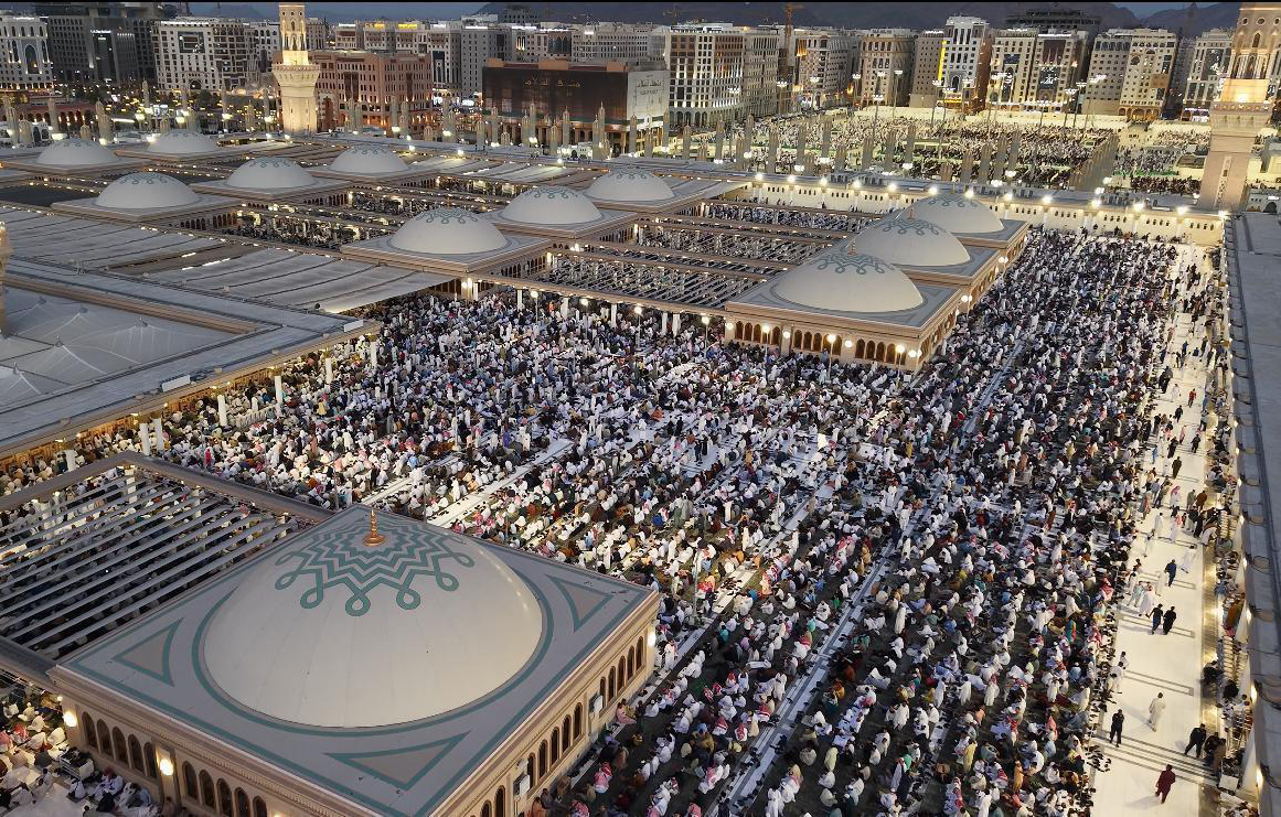 A view of the Prophet’s Mosque in Madinah. (SPA)