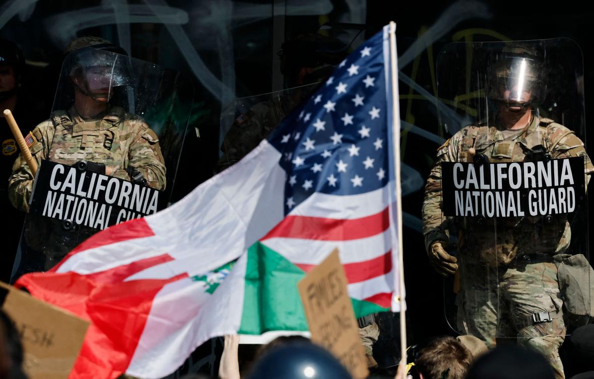 Mayor Karen Bass has been urging residents to come together to revitalize LA’s image. Instead, a less flattering side of Los Angeles has been broadcast to the world in recent days. (AFP)