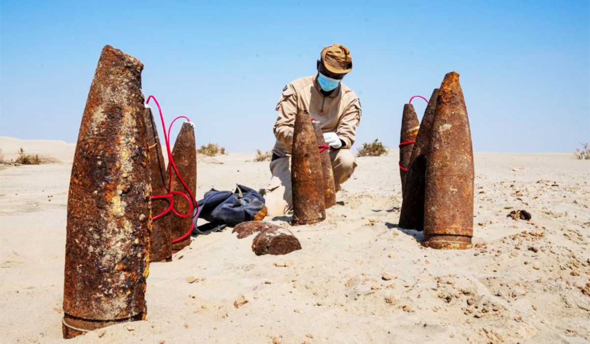The demining operations took place in Marib, Aden, Jouf, Shabwa, Taiz, Hodeidah, Lahij, Sanaa, Al-Bayda, Al-Dhale and Saada. (Supplied)