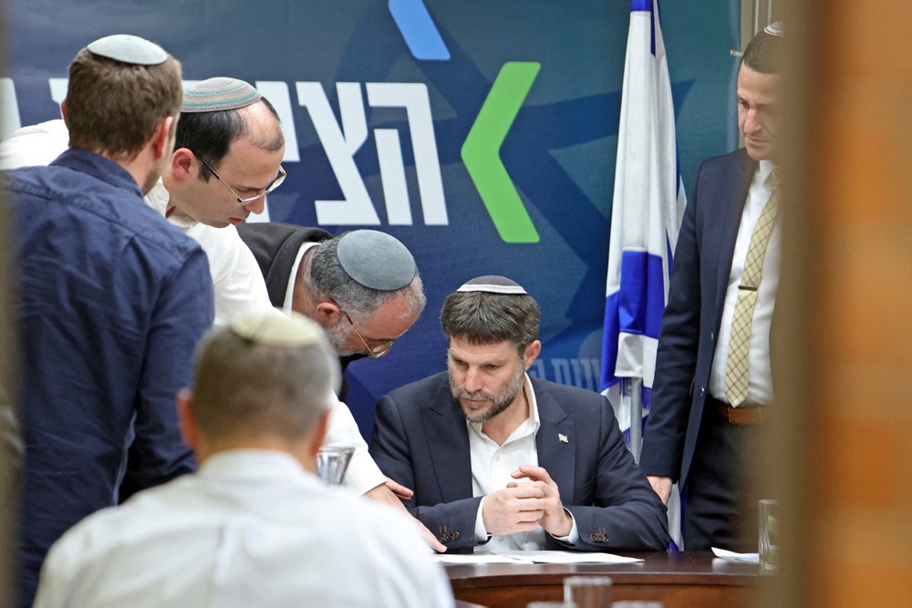 Smotrich had threatened in May 2024 to cut the vital connection between Israel and Palestinian banks in the occupied West Bank in retaliation for the recognition of the State of Palestine by three European countries. (AFP/File)