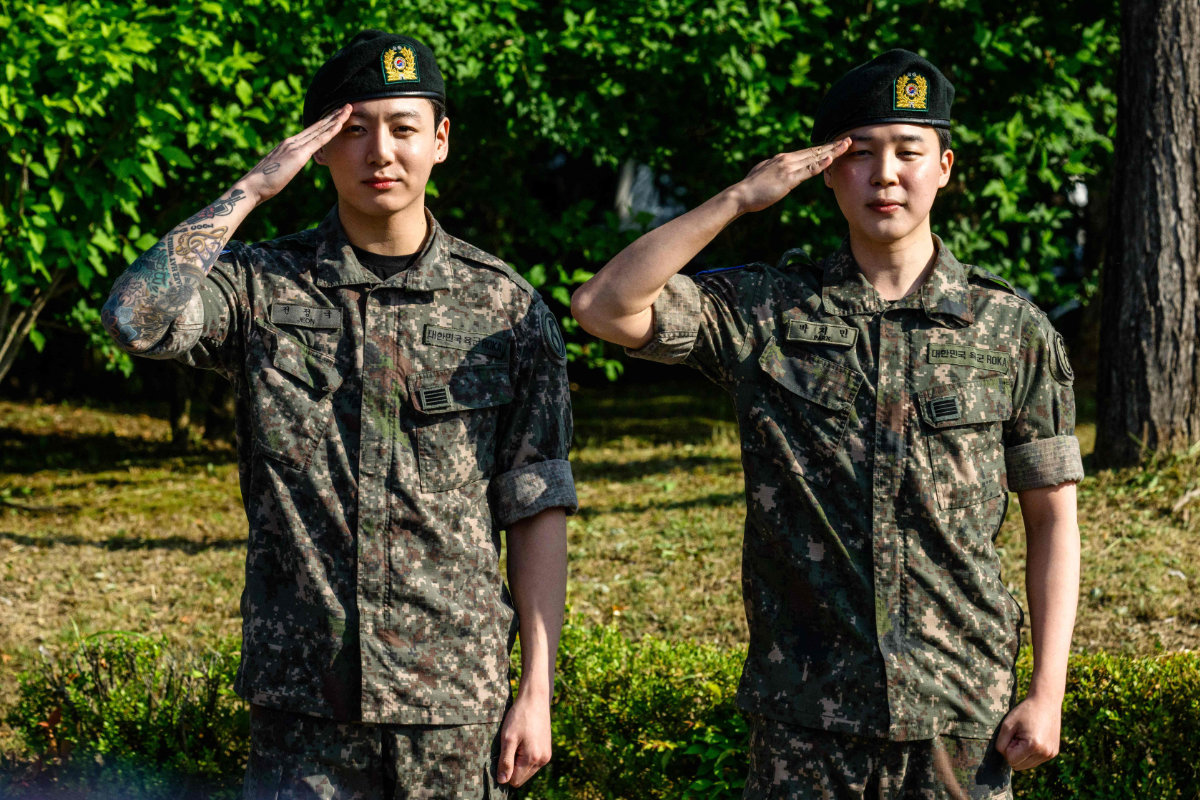 K-pop stars Jimin and Jung Kook of BTS discharged from military service as band’s reunion nears