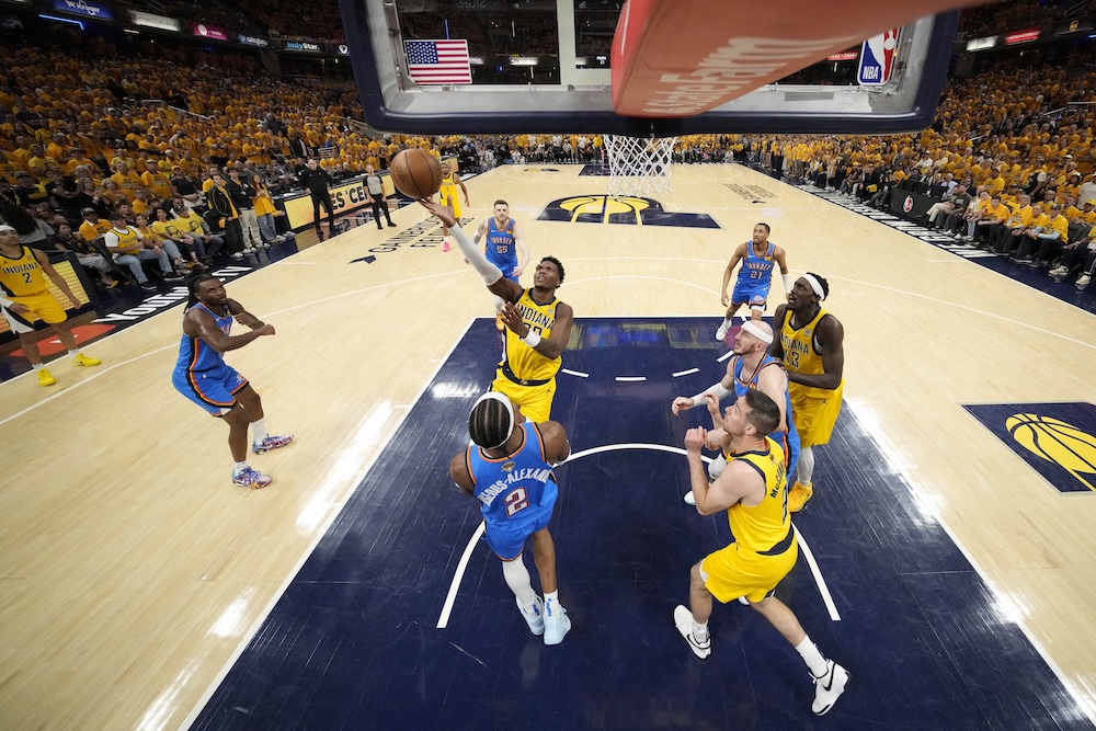 Backup guard Bennedict Mathurin scored 27 points to help Indiana Pacers beat Oklahoma City Thunder during Game 3 of the 2025 NBA Finals at Gainbridge Fieldhouse on Wednesday. (Imagn Images)