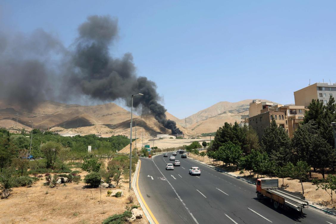 Iran unleashed a barrage of missile strikes on Israeli cities early on June 16, after Israel struck military targets deep inside Iran, with both sides threatening further devastation. (Photo by AFP)