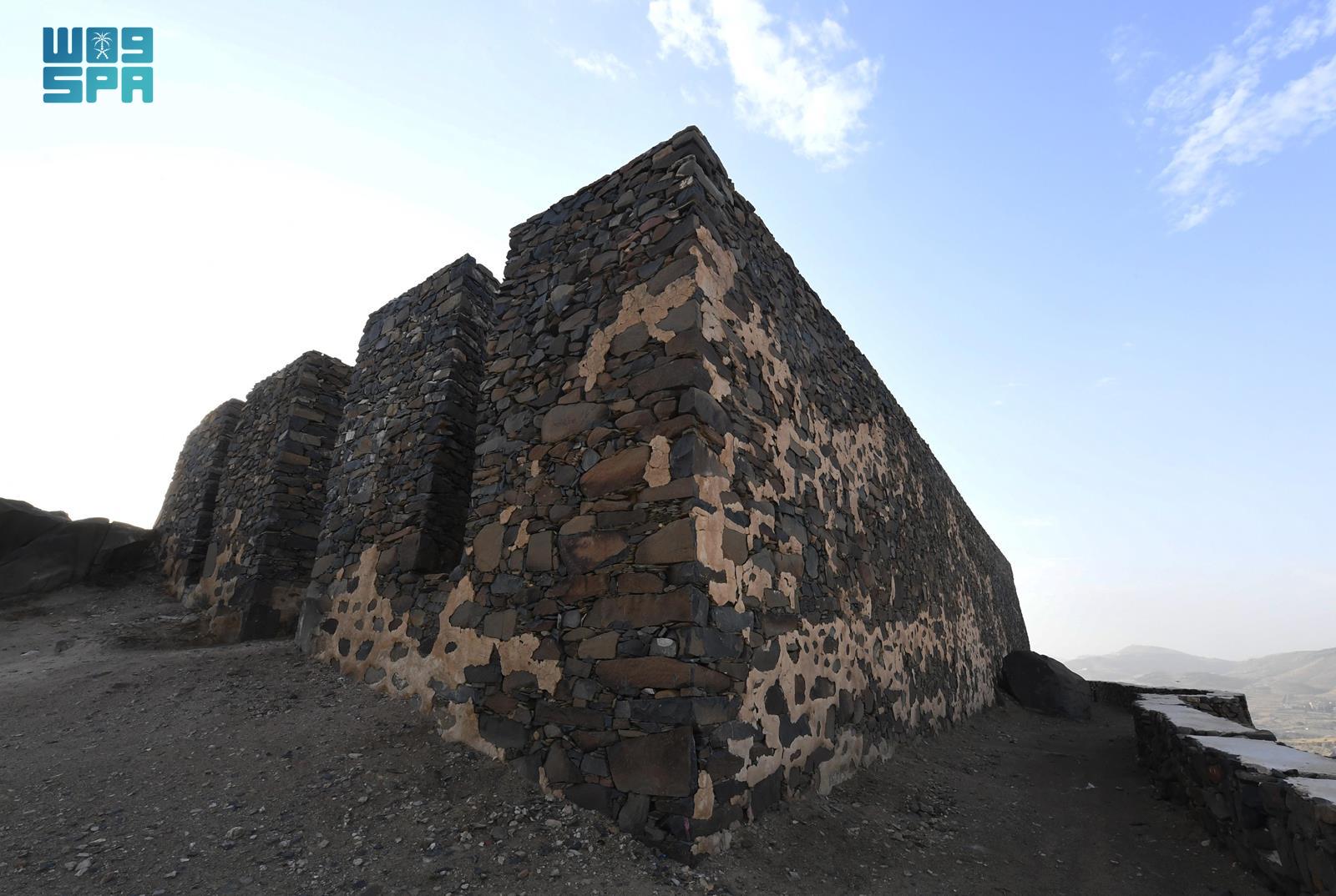 A project to restore the structural integrity of Al-Dagal Fortress in Abha has been completed. (SPA)