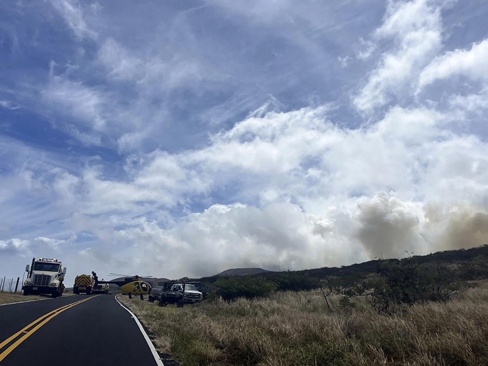 Officials said it was 85 percent contained as of Monday morning. (AP)