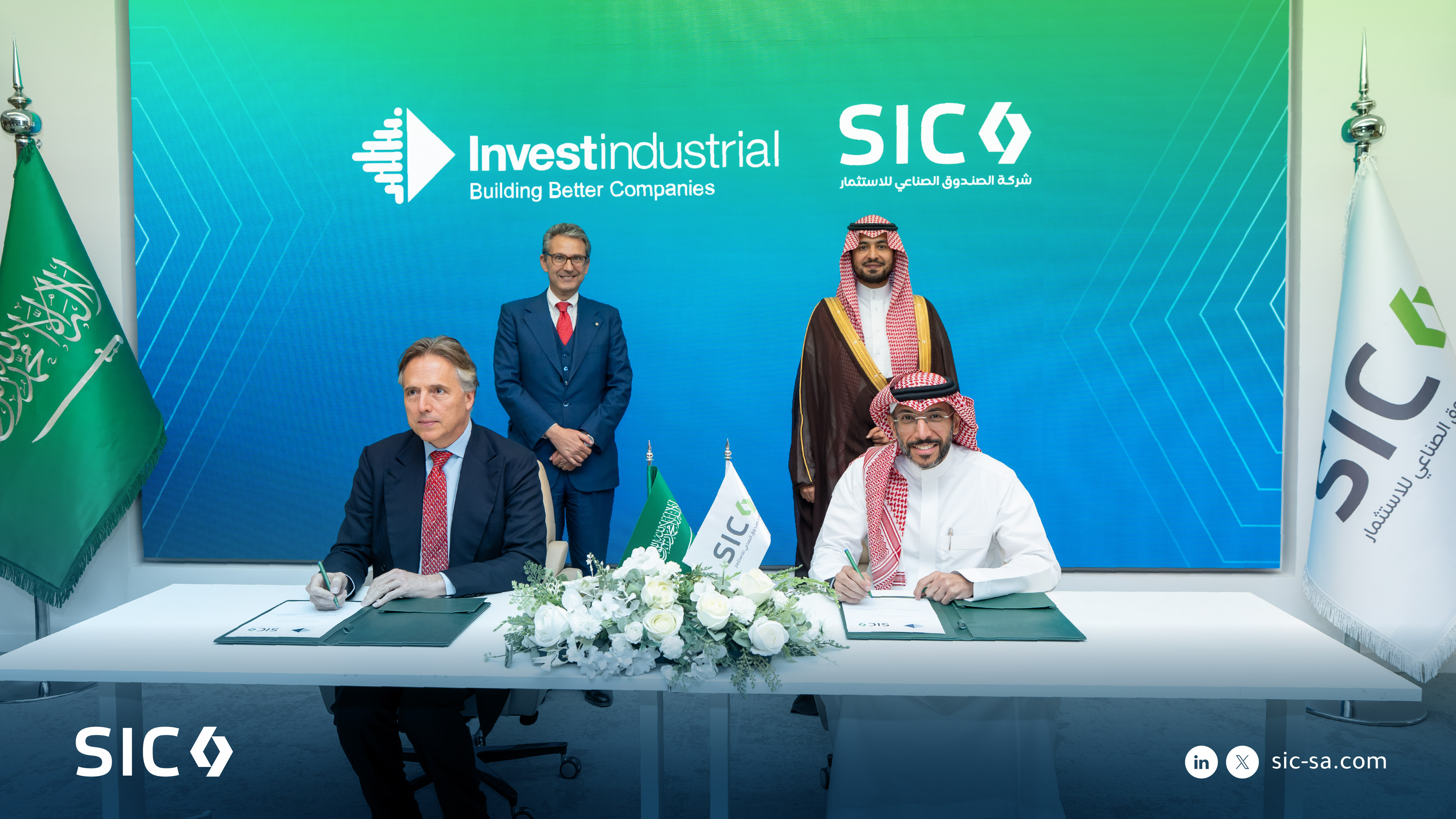 The signing ceremony was attended by Prince Sultan bin Khaled, vice chairman of SIC, and Italy’s Ambassador to Saudi Arabia, Carlo Baldocci. Photo/Supplied