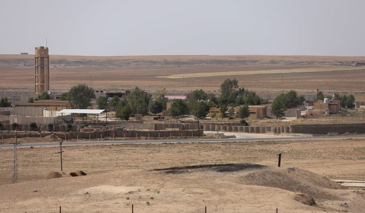 A view of the Tel Baydar US military base, recently evacuated by US forces, Hasaka, Syria June 8, 2025. (REUTERS)