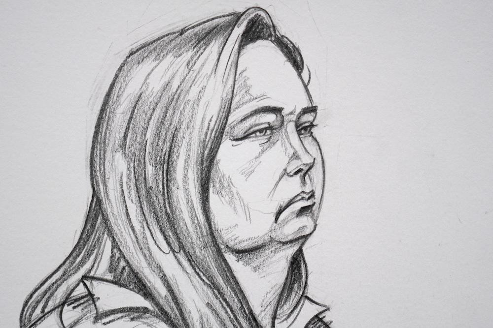 Above, a handout sketch of Erin Patterson on April 29, 2025 as she faces trial in a murder case that has grabbed global attention. (Supreme Court of Victoria/AFP)