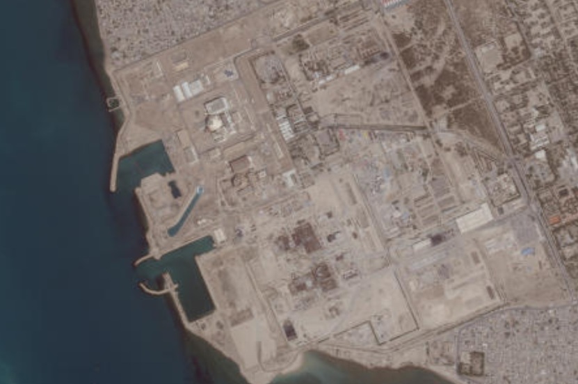 Satelight image shows the Bushehr Nuclear Power Plant, in Bushehr Province, Iran, May 26, 2025. 2025. (Reuters)