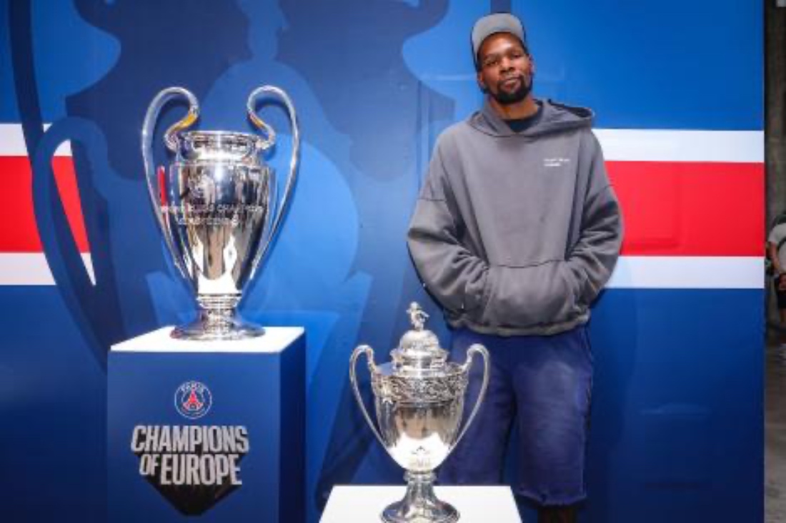 NBA star Kevin Durant has acquired a direct minority stake in Paris Saint-Germain. (Supplied)