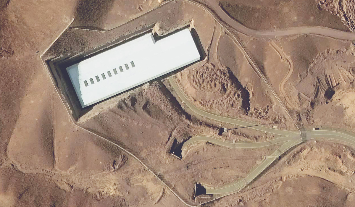 This handout satellite image provided by Maxar Technologies and taken on February 12, 2025 shows an overview of the Fordo (Fordow) uranium enrichment facility, south of the capital Tehran. (AFP file photo)