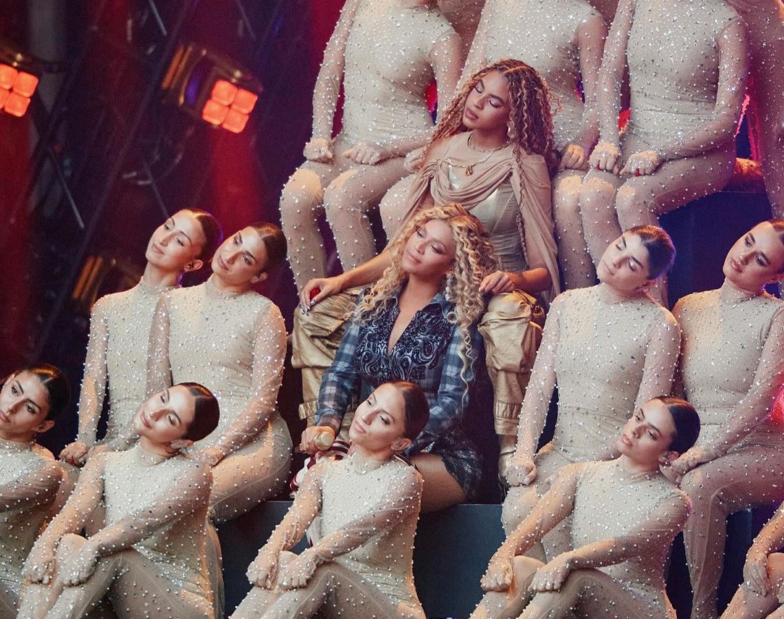 Lebanese dance group Mayyas, winners of Season 17 of “America’s Got Talent,” once again shared the stage with US singing sensation Beyonce for her Paris show of the “Cowboy Carter Tour.” (Instagram)