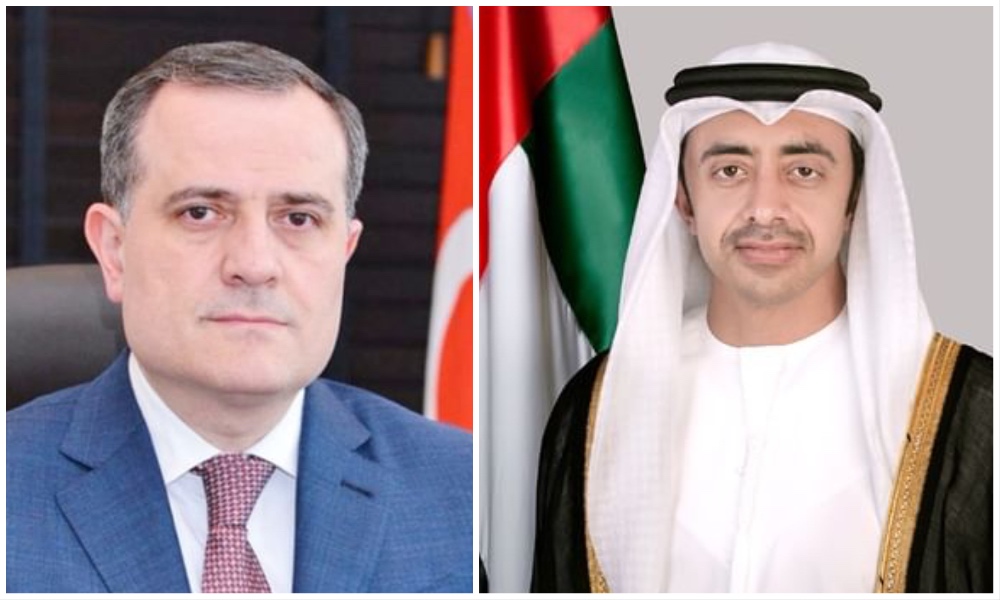 UAE Foreign Minister Sheikh Abdullah bin Zayed Al-Nahyan and his Azerbaijani counterpart, Jeyhun Bayramov, held a phone call on Tuesday. (WAM)