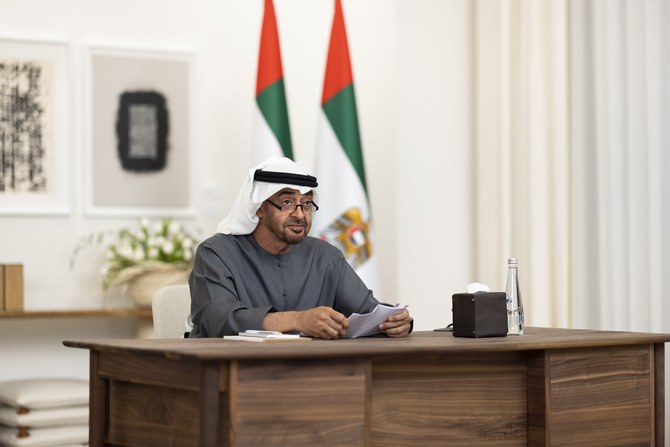 UAE President Sheikh Mohamed spoke to the Iranian president after a the ceasefire agreement with Israel took hold. (WAM)