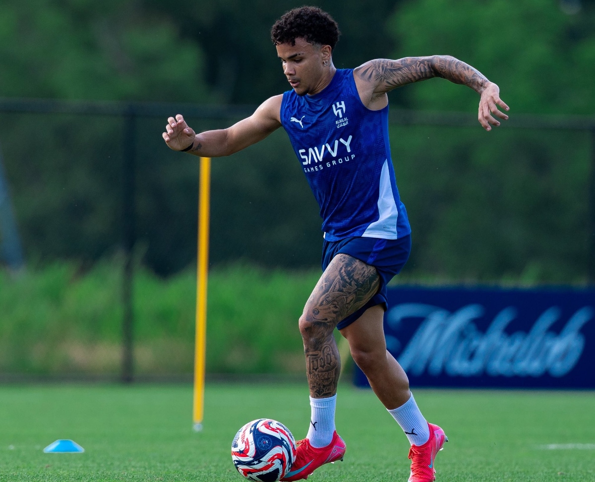 AL-Hilal's Brazilian winger Kaio César has fully recovered from the hamstring injury that has kep him out since May. (X/@Alhilal_EN)