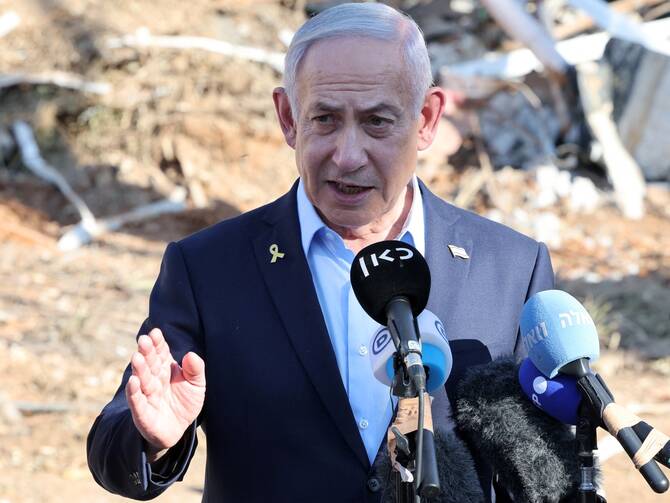 Israel's opposition leader on Thursday criticised US President Donald Trump for saying Prime Minister Benjamin Netanyahu's long-running corruption trial should be cancelled, warning him against interfering in internal affairs. (AFP/File)