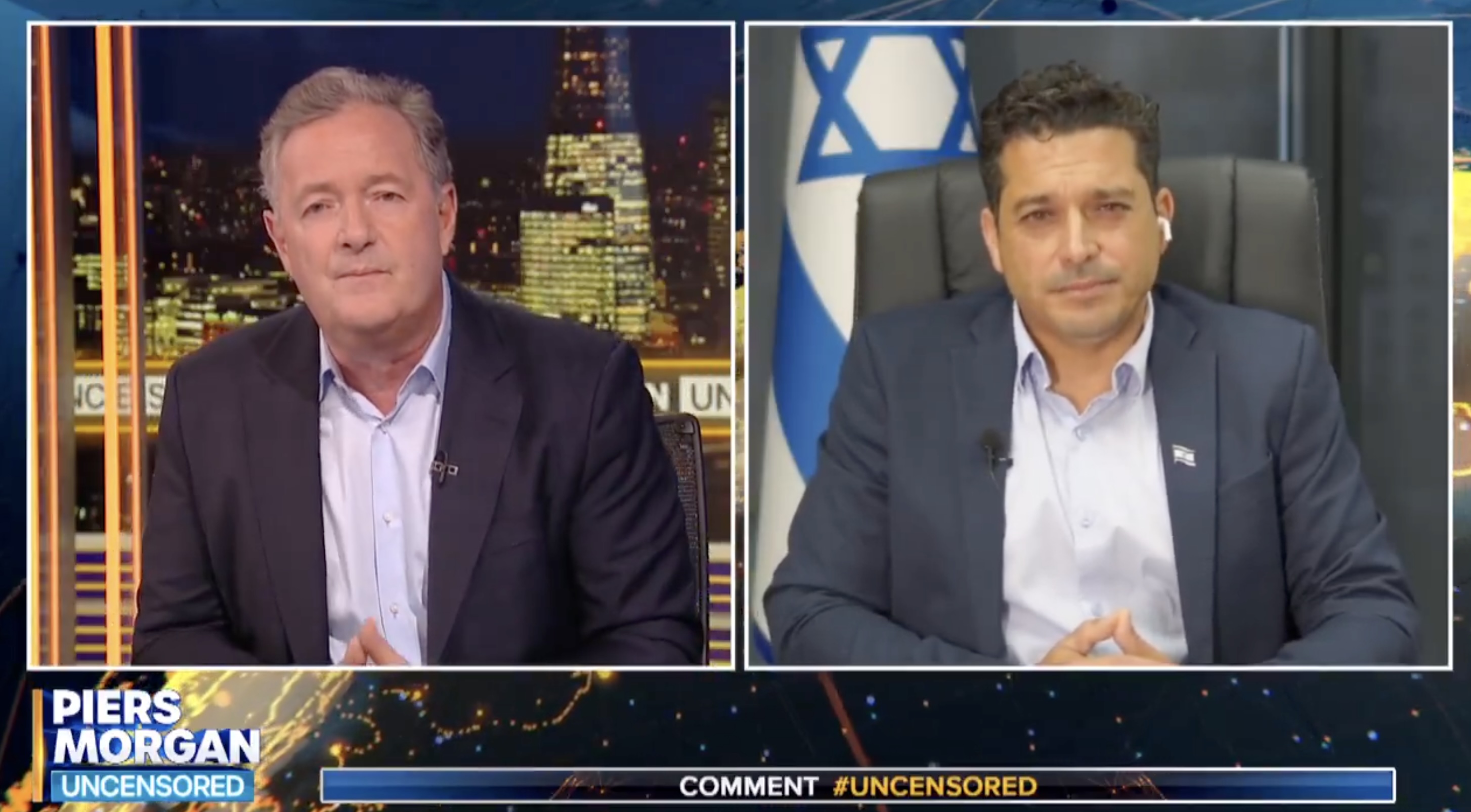 Israeli minister walks back claim of antisemitism after clash with Piers Morgan