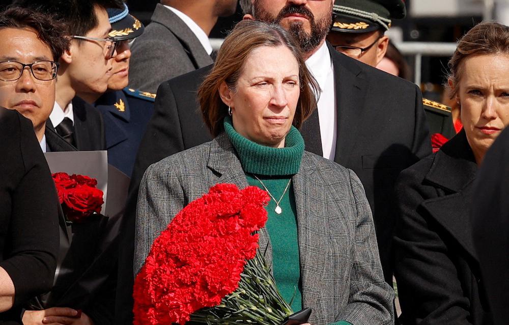 Lynne Tracy was the first woman to hold the post and was appointed by former President Joe Biden. (Reuters)